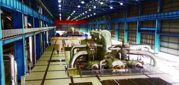 Steam turbines at the ultra-supercritical Waigaoqiao No. 3 (Shanghai) (photo courtesy of IEA CCC)